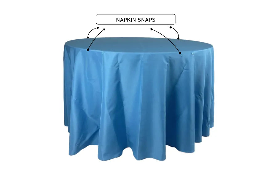 FIT 5 FOOT ROUND TABLE  LINEN 118” ROUND