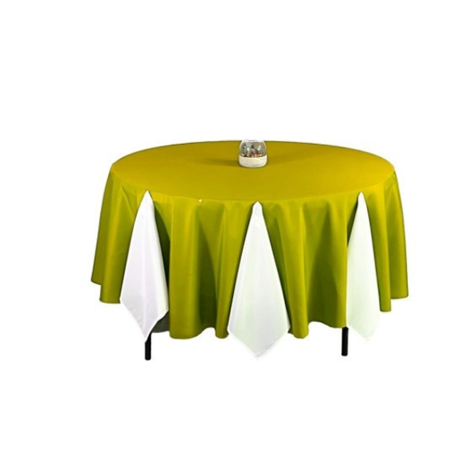 FIT 6 FOOT ROUND TABLE  LINEN 112” ROUND